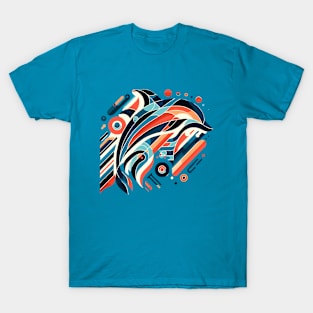 Abstract Animal Dolphin 1 T-Shirt